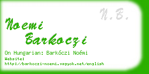noemi barkoczi business card